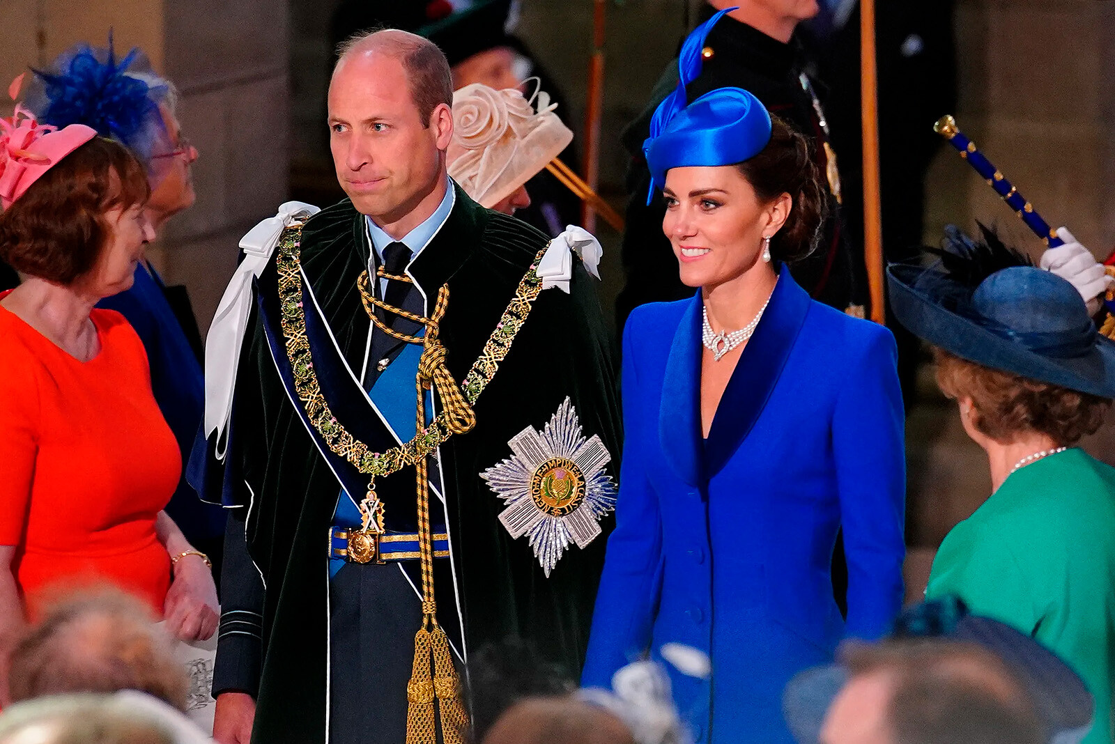 Принц Уильям и&nbsp;Кейт Миддлтон во время второй коронации короля Карла III в Шотландии, 2023