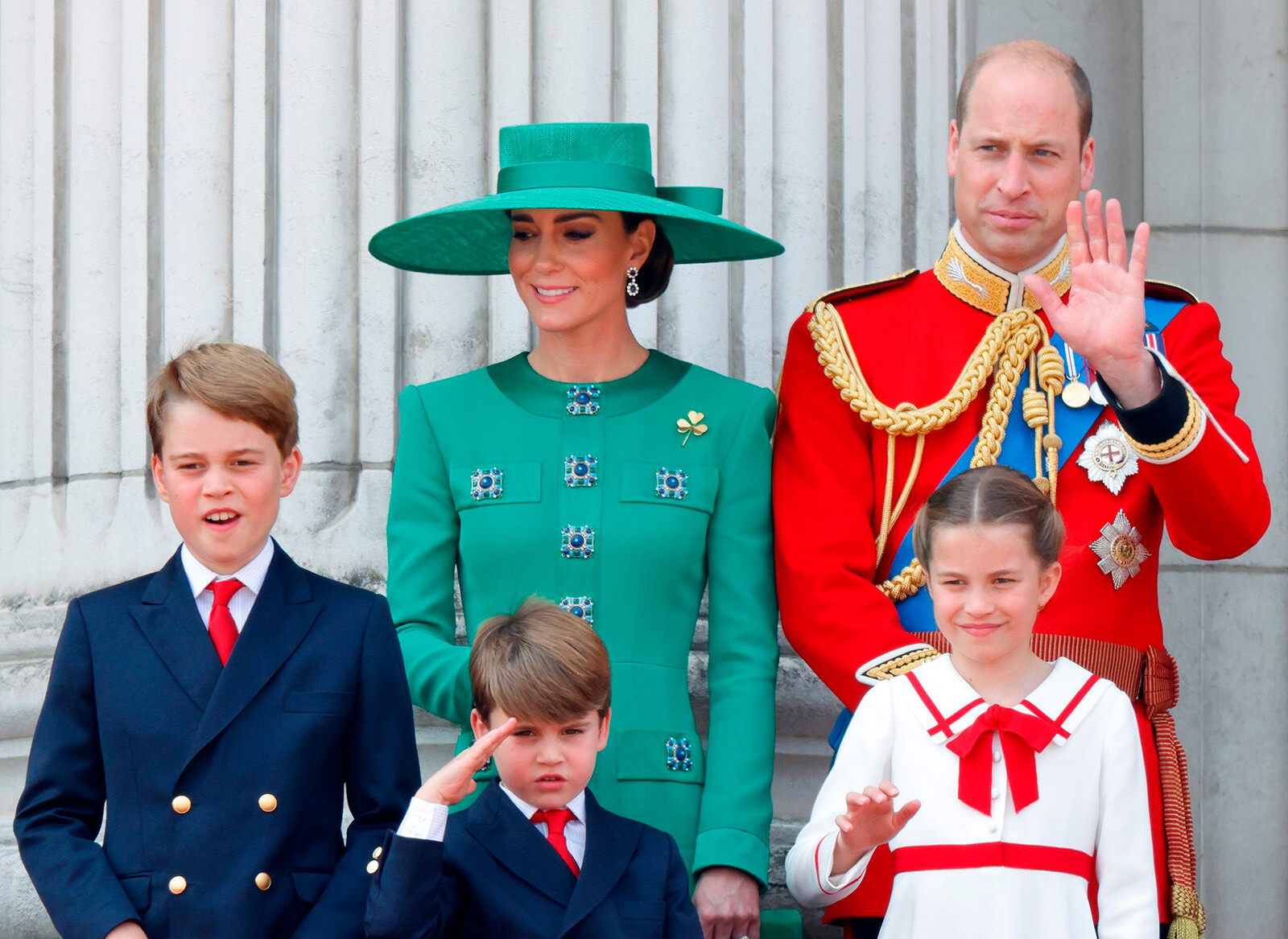 Принц Уильям и Кейт Миддлтон с детьми, 2023