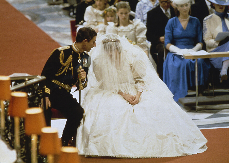 Свадьб принца Чарльза и леди Дианы Спенсер в соборе Святого Павла в Лондоне, 29 июля 1981 года. 
