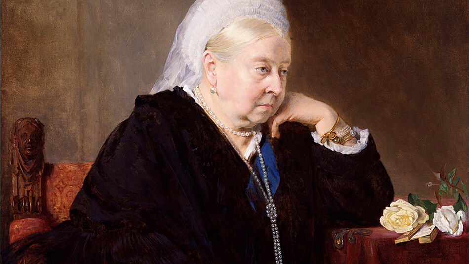 Портрет английской королевы Виктории, написанный в 1900 году Бертой Мюллер, выставлен в Национальной портретной галерее в Лондоне, Англия