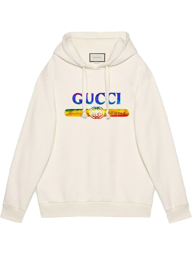 Gucci худи с логотипом из пайеток