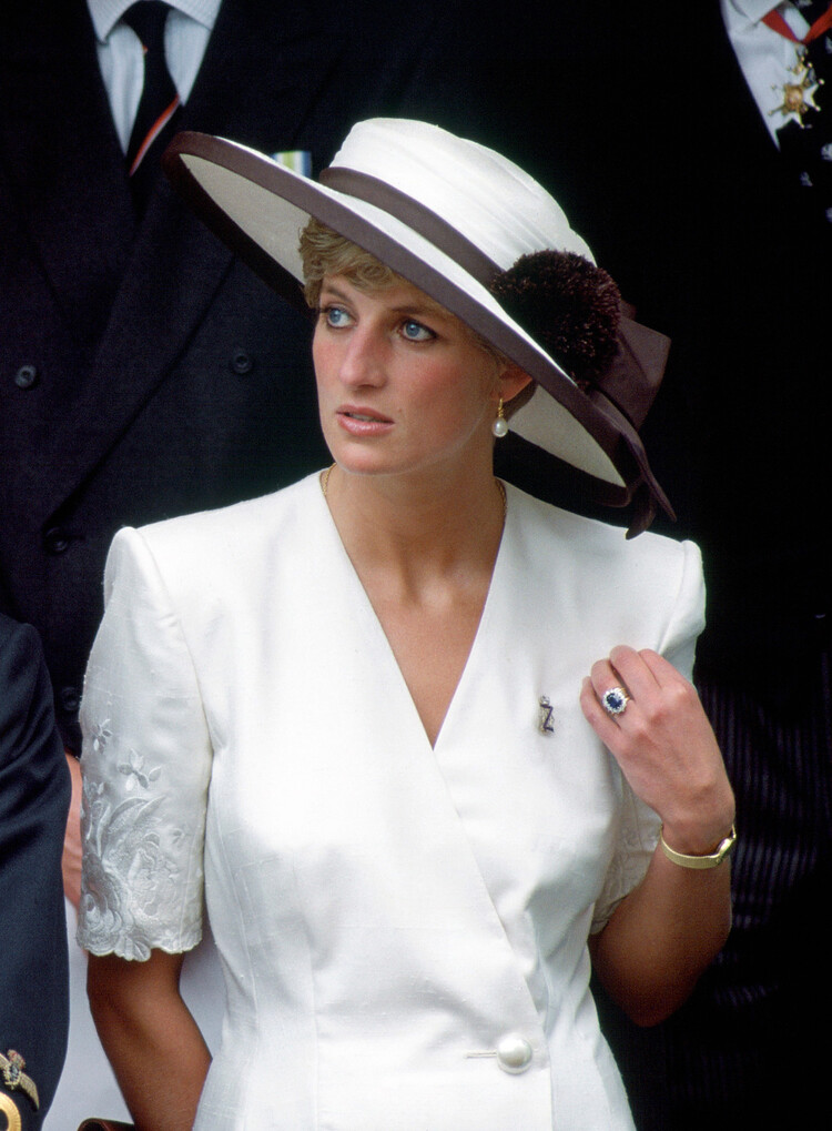 Принцесса Диана в 1991 году на военном параде&nbsp;