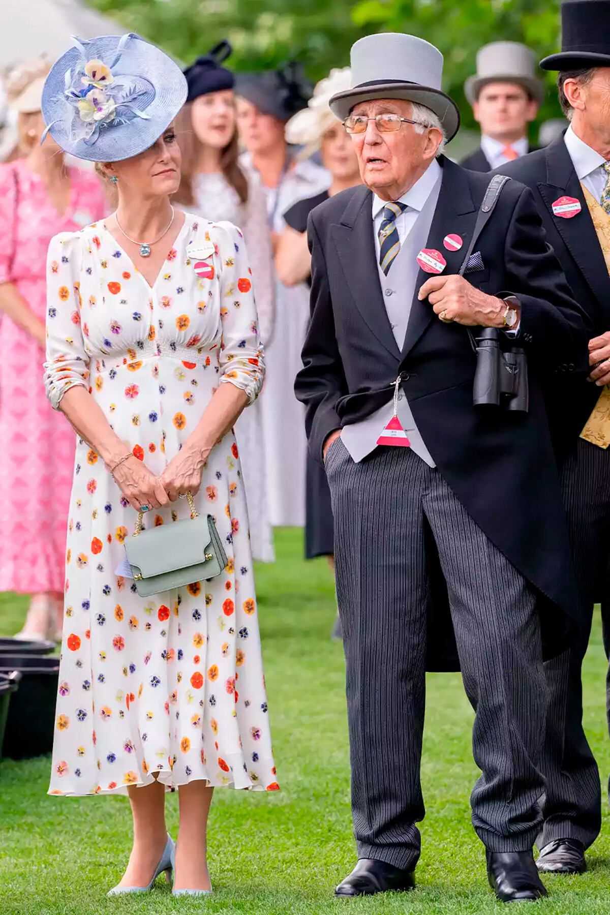 Герцогиня Софи в сопровождении своего отца на&nbsp;Royal Ascot, 2023