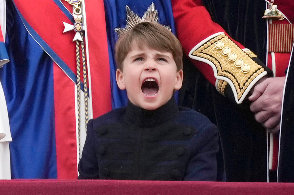 Принц Луи&nbsp;на балконе Букингемского дворца