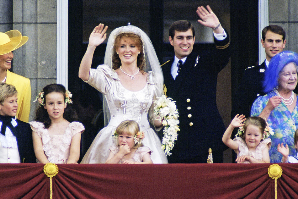 Свадьба принца Эндрю, герцога Йоркского, и Сары Фергюсон в Вестминстерском аббатстве, Лондон, Великобритания, 23 июля 1986&nbsp;г.