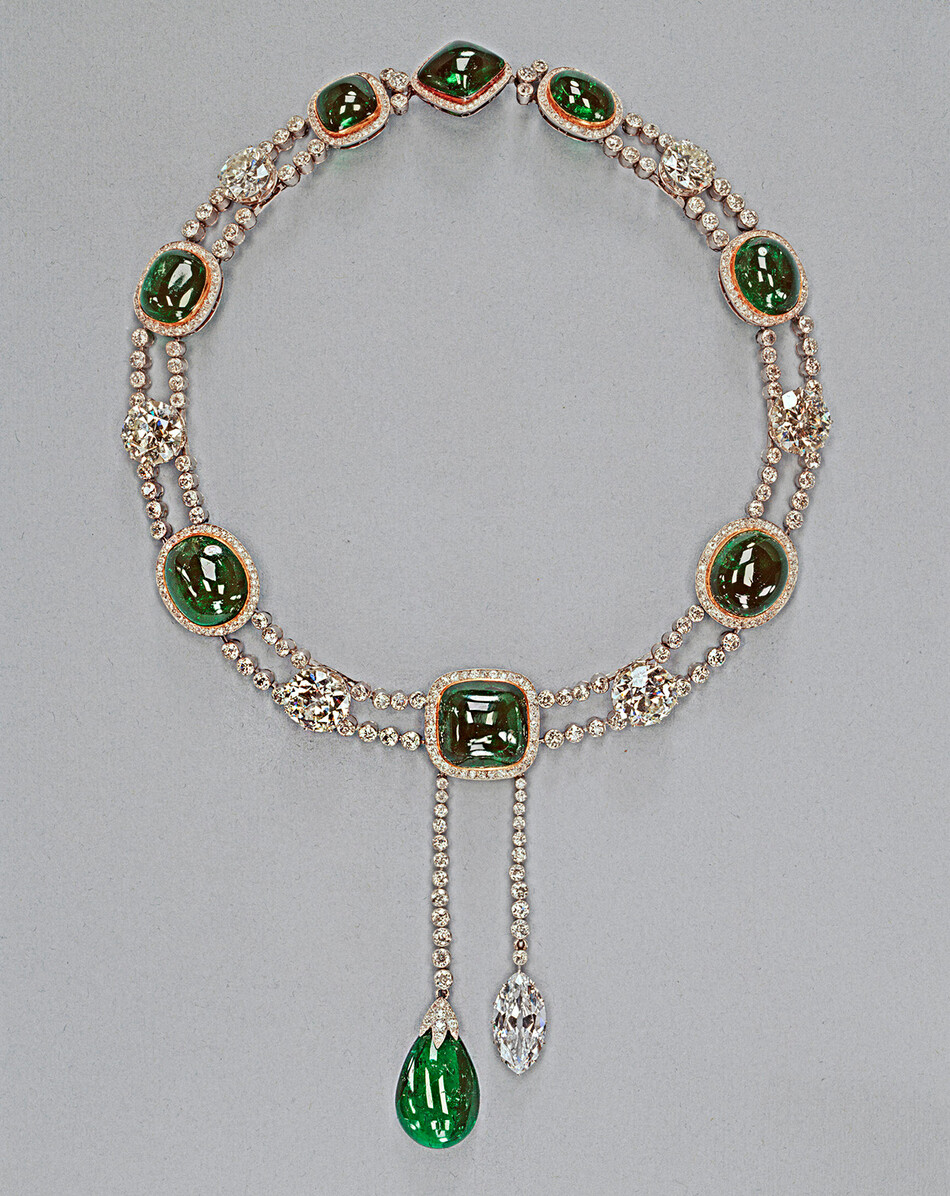 Ожерелье Дели Дурбар и Кулон Куллинан VII ок. 1911 г.