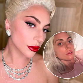 Леди Гага сделала селфи без макияжа в постели