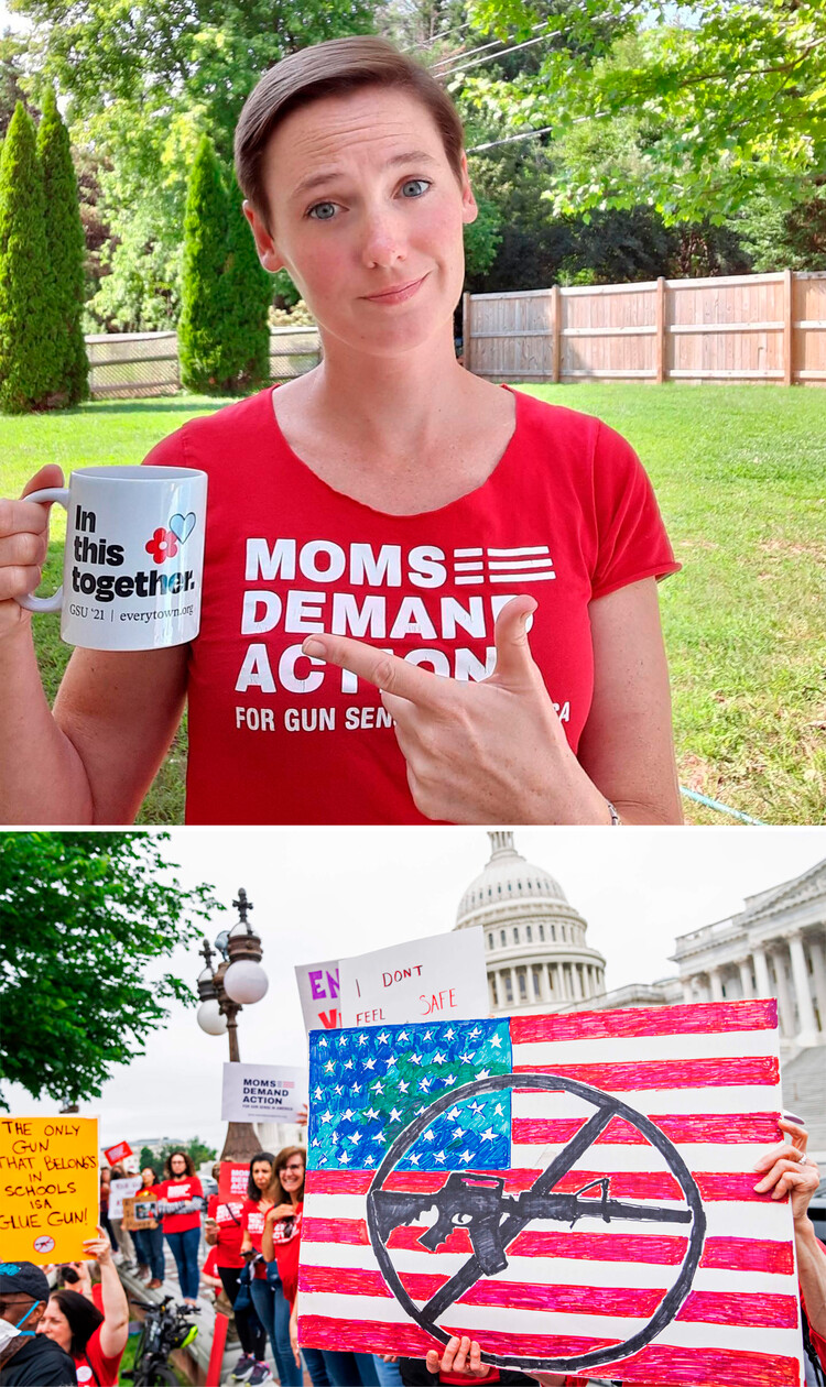 Волонтёр фонда США Moms Demand Action - Мамы требуют действий