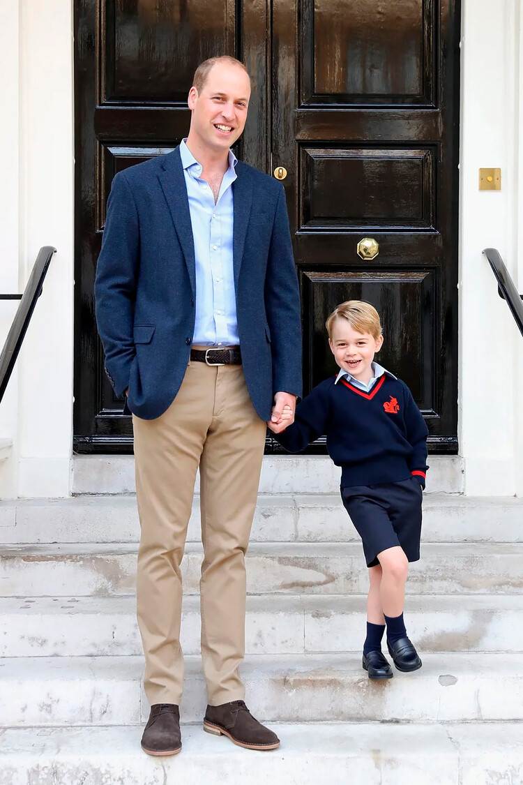 Первый день принца Джорджа в школе