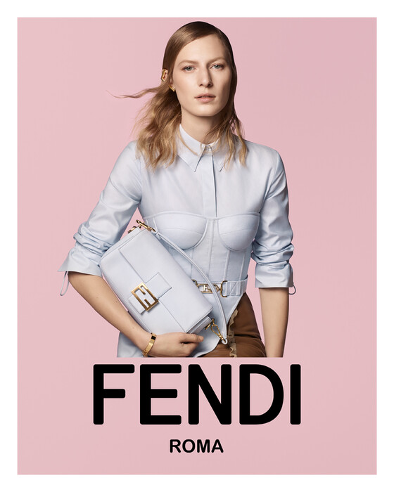 Рекламная кампании Fendi в стиле 80-х