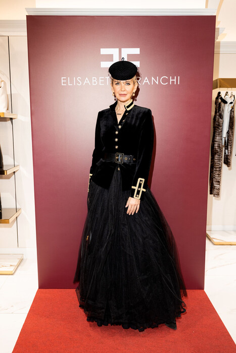 Elisabetta Franchi собрал друзей на предновогодний коктейль в ГУМе