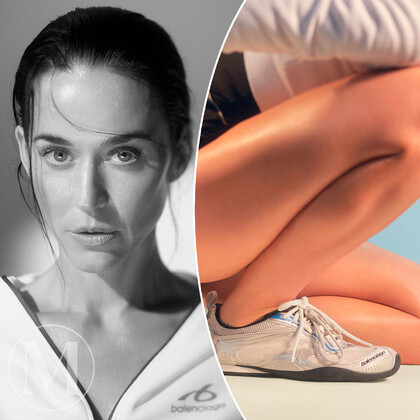 Кэти Перри примерила кроссовки в новой кампании Balenciaga
