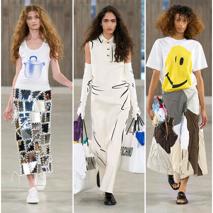 Адриан Аппиолаза превратил подиум Moschino в манифест