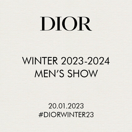 Прямая трансляция показа мужской коллекции Dior Winter 2023-2024