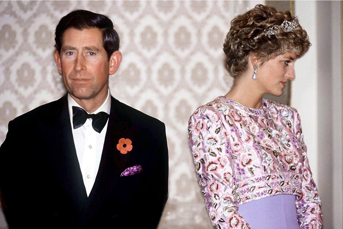 Принц Чарльз и принцесса Диана в их последней официальной поездке вместе