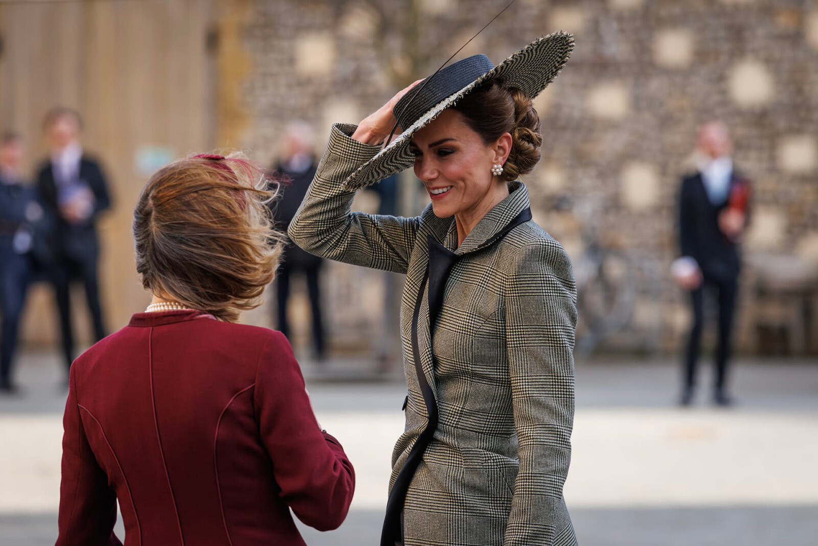 Кейт Миддлтон на церемонии возведения на престол Дамы Сары Маллалли в качестве 106-го архиепископа Кентерберийского в Кентерберийском соборе 25 марта 2026 года в Кентербери