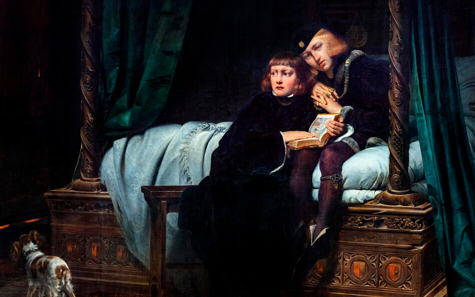 Король Эдуард V и его брат Ричард, герцог Йоркский в Тауэре, художник Поль Деларош&nbsp;