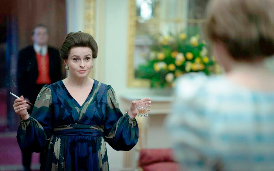 Хелена Бонем в роли принцессы Маргарет / Кадр из сериала &laquo;Корона&raquo;, 2021г.