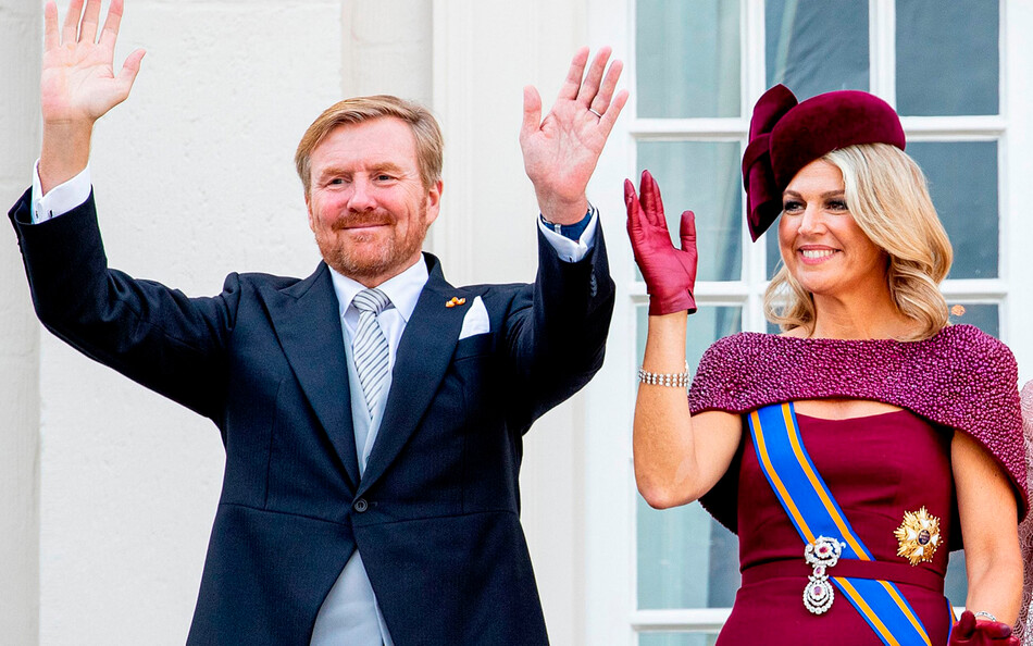 Король Нидерландов Виллем-Александр и Королева Нидерландов Максима во время Приншесдага, открытия парламентского года, 17 сентября 2019 года в Гааге, Нидерланды