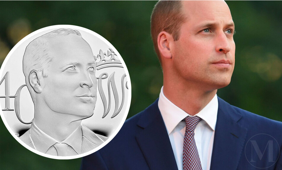 Стерлинговый король: в честь 40-летия принца Уильяма будет выпущена памятная монета с его портретом