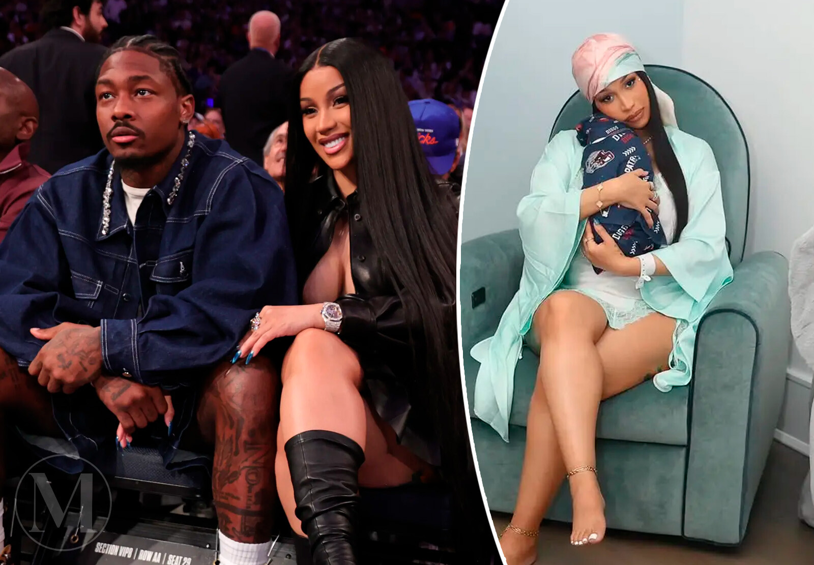 Карди Би показала первые фото новорождённого сына от Стефона Диггса