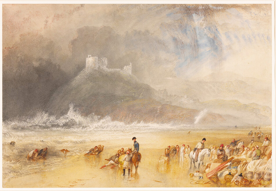 Дж. М. У. Тернер, &laquo;Замок Крикиет, Северный Уэльс&raquo;, 1835 г., акварель