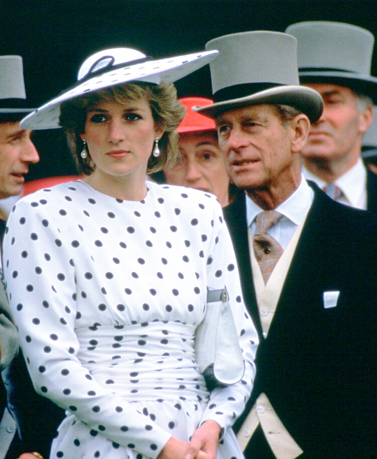 Диана, принцесса Уэльская с принцем Филиппом, 04 июня 1986 года, Великобритания