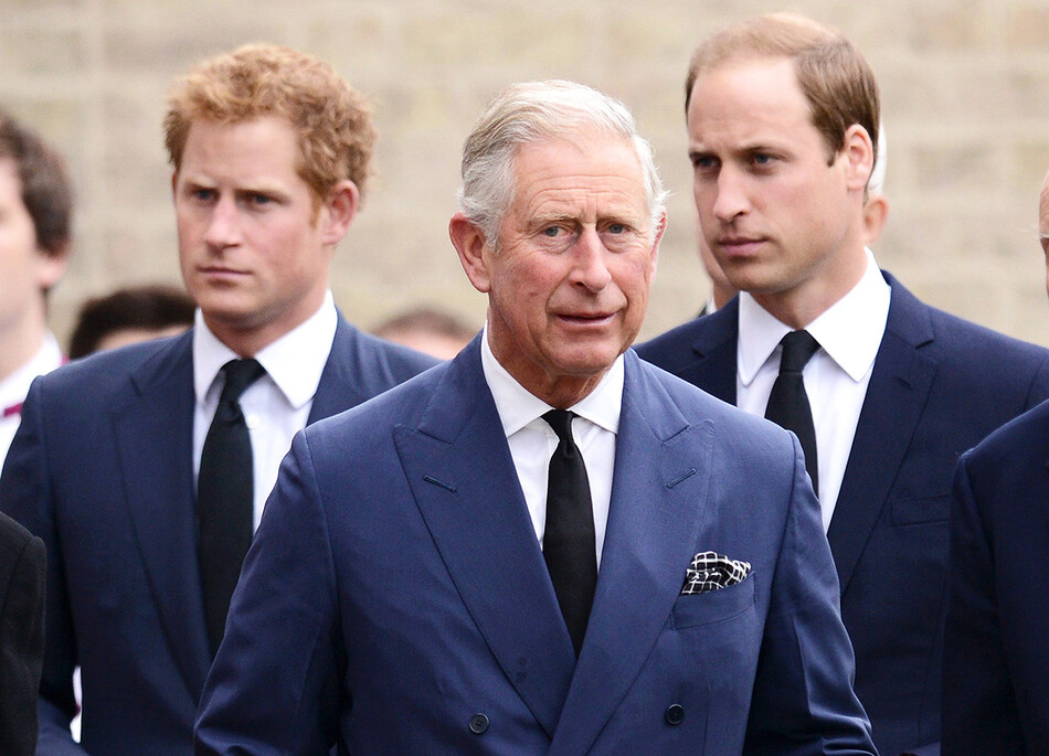 Принц Чарльз, принц Гарри и принц Уильям, 2018