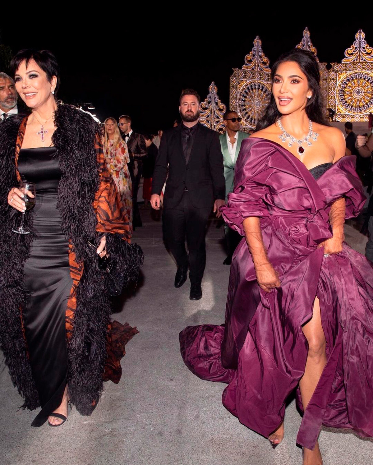 Крис и Ким Кардашьян&nbsp;на показе Dolce &amp; Gabbana Alta Moda
