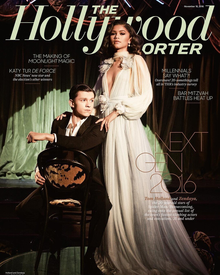 The Hollywood Reporter Том Холланд и Зендая 
