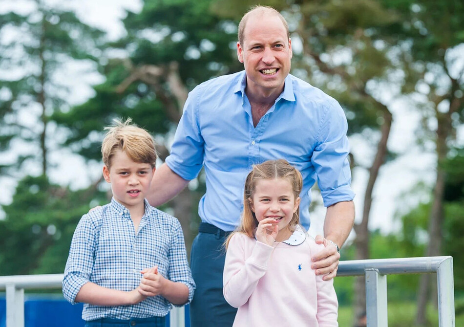 Принц Уильям, принц Джордж и принцесса Шарлотта