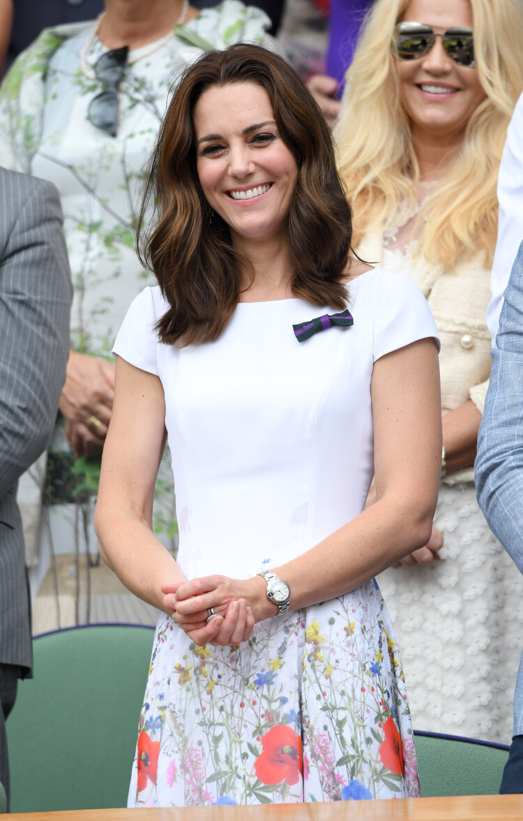Впервые герцогиня Кембриджская, Кейт Миддлтон надела ленту членства теннисного клуба в июле 2017 года
