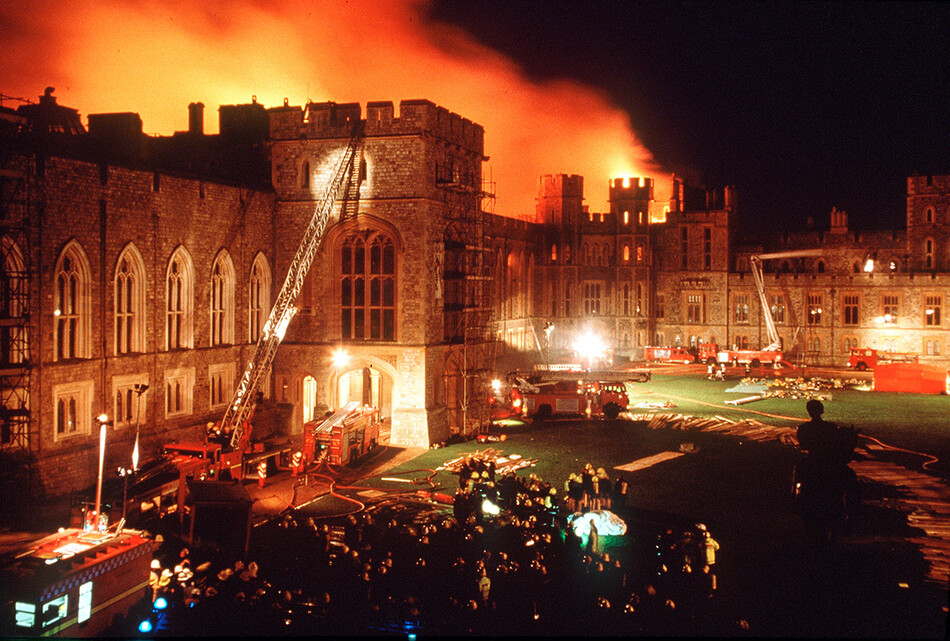 Пожар в Виндзорском замке, 1992