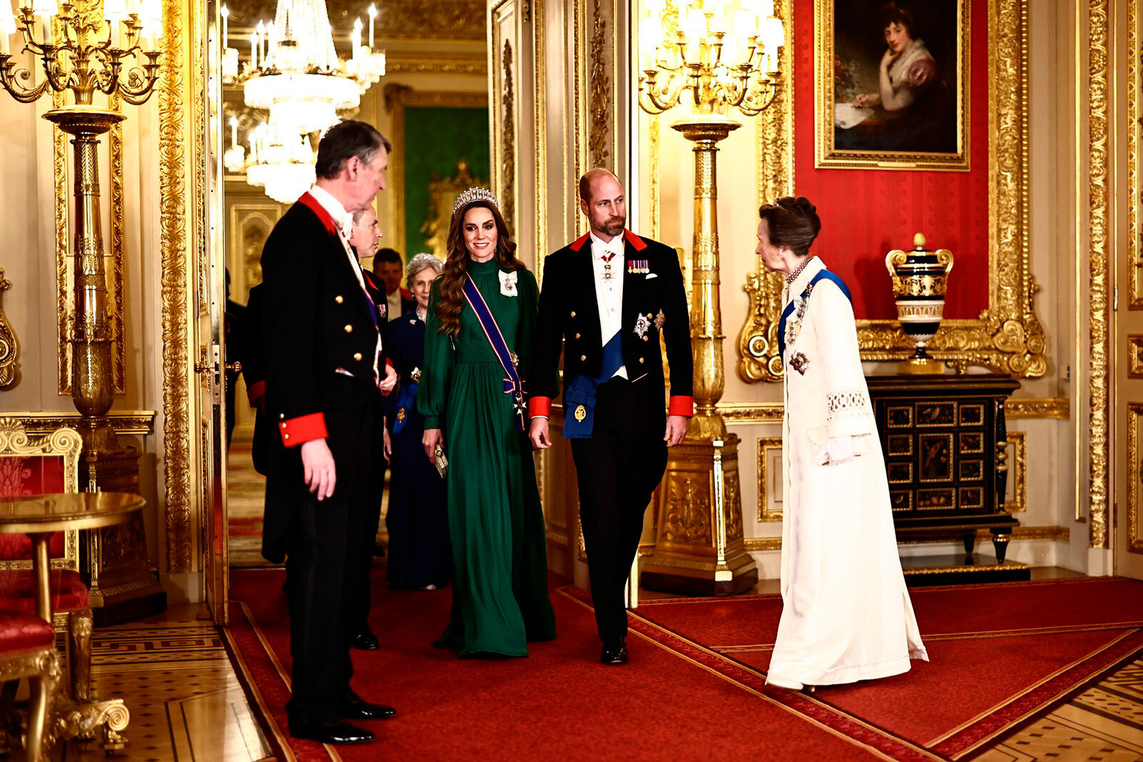 Принц Уильям и Кейт Миддлтон&nbsp;на государственном банкете в Виндзорском замке, 2026