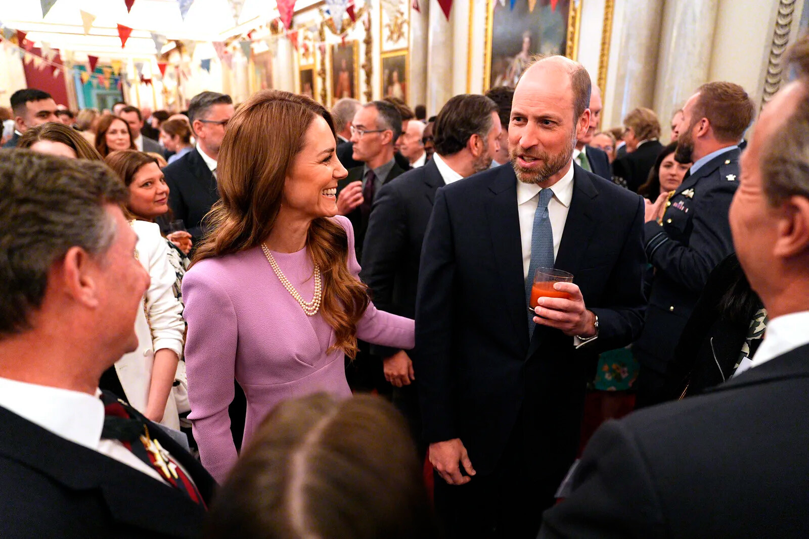Кейт Миддлтон и принц Уильям на торжественном приёме в Букингемском дворце, 2026