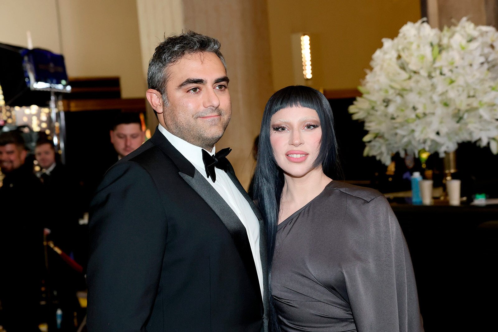 Майкл Полански и Леди Гага посещают SNL50: The Anniversary Special 16 февраля 2025 года в Нью-Йорке