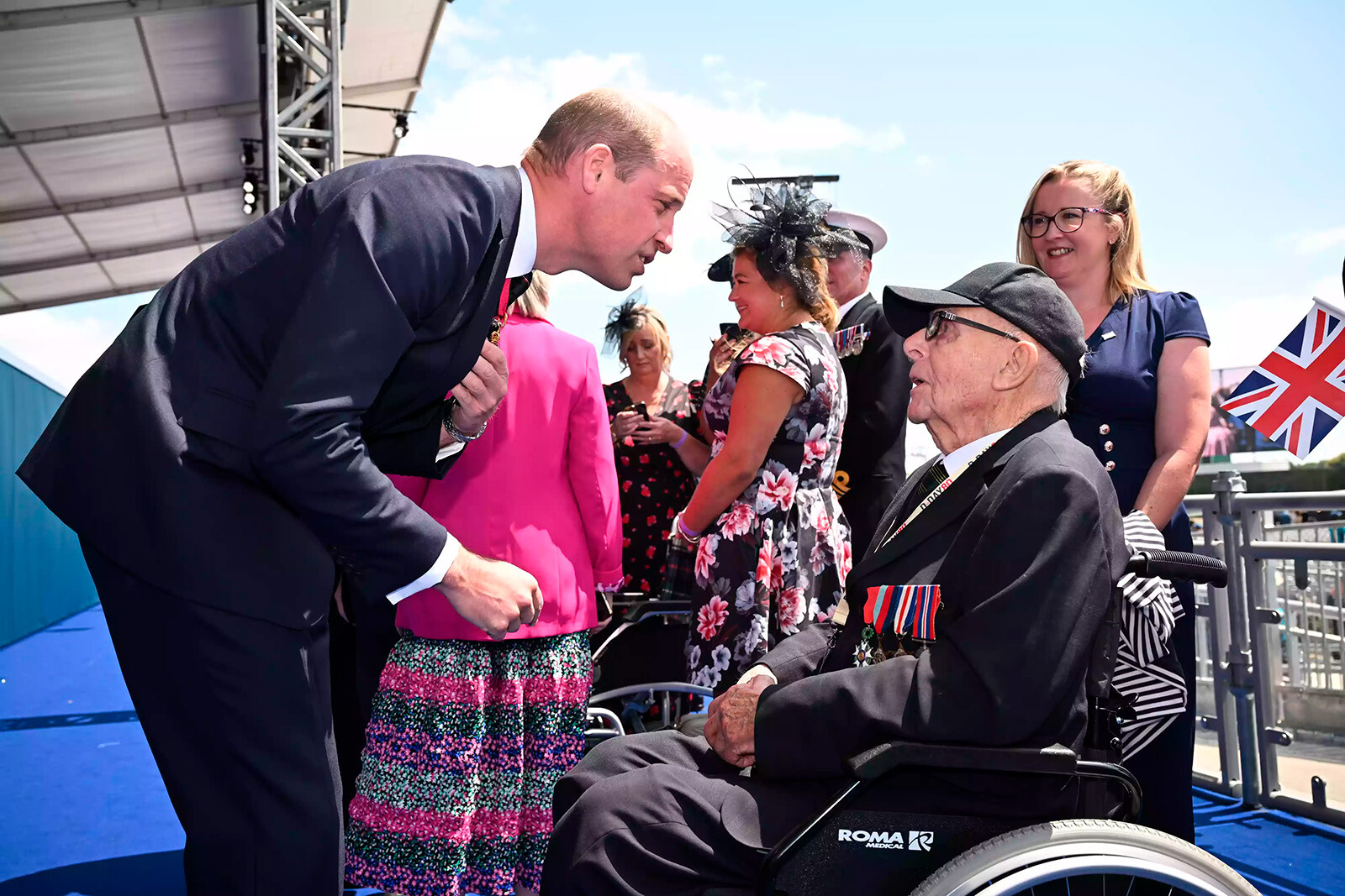 Принц Уильям на национальном памятном мероприятии Великобритании, посвященном 80-летию высадки в Портсмуте, Англия, 5 июня 2024 года