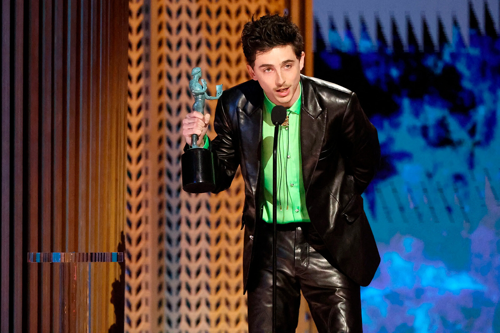 Тимоти Шаламе на 31-й церемонии вручения премии Гильдии киноактёров США, 23 февраля 2025 года в Лос-Анджелесе, Калифорния