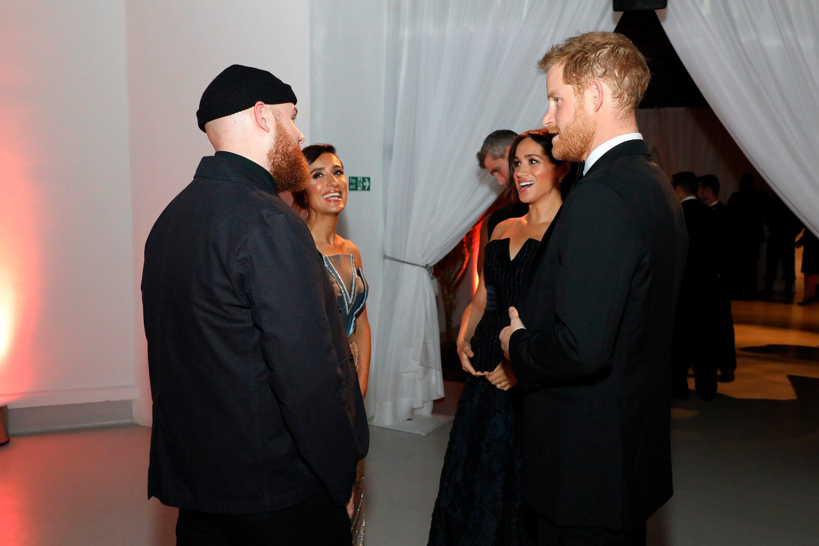 Меган Маркл и принц Гарри на ужине Royal Foundation в Лондоне, 2018 год