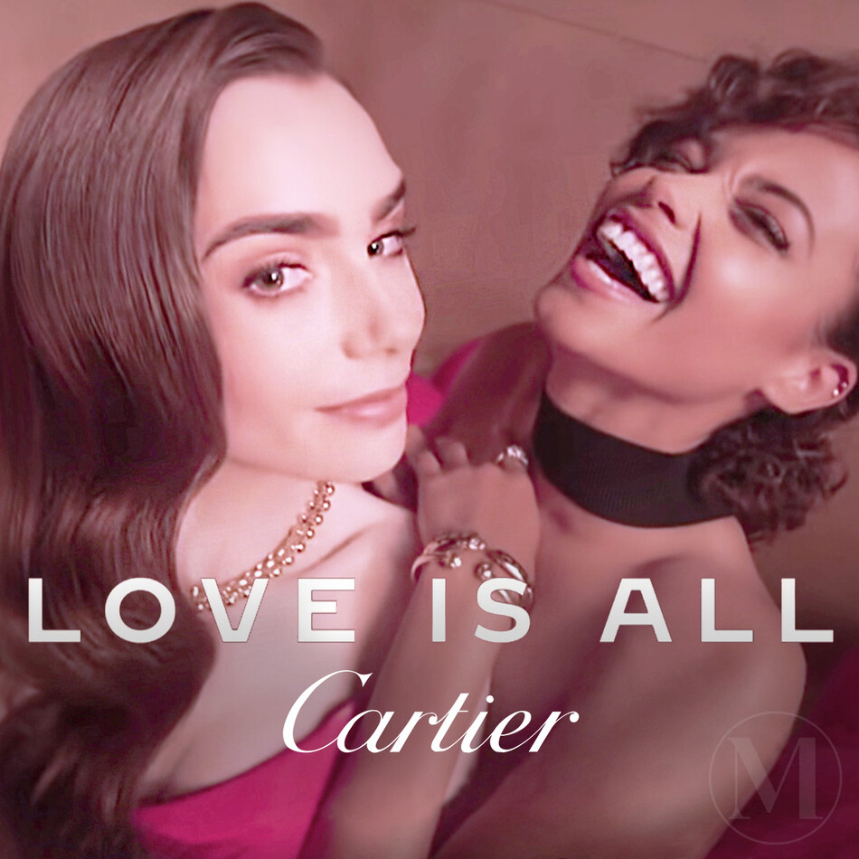 Лили Коллинз в мини-фильме Cartier &laquo;Love is All&raquo;, 2021