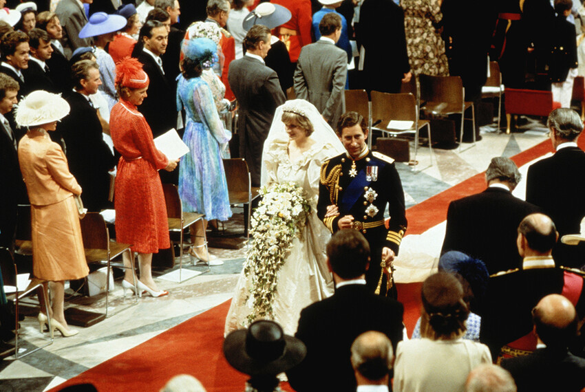 Свадьба принца Чарльза и леди Дианы в соборе Святого Павла