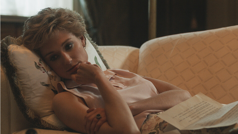 Элизабет Дебики в роли принцессы Диана, кадр из сериала Netflix &laquo;Корона&raquo; 5-й сезон