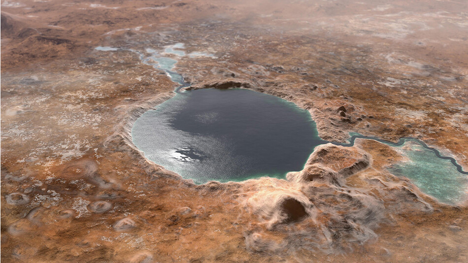 Озеро Джезеро на Марсе