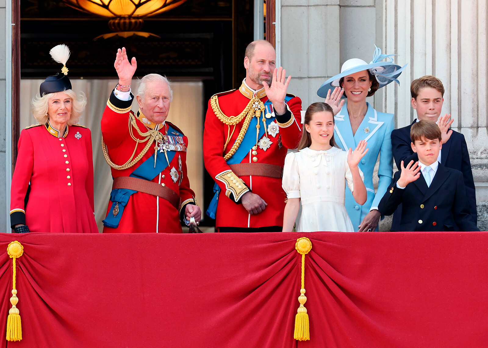 Королевская семья на параде Trooping the Colour, 2026
