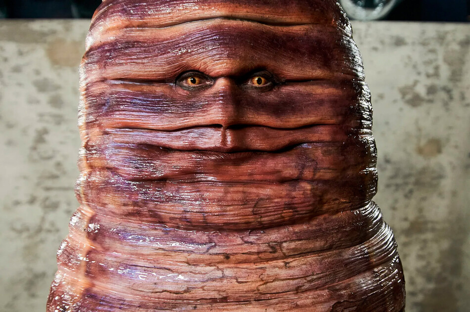 Хайди Клум костюм червя на Хэллоуин