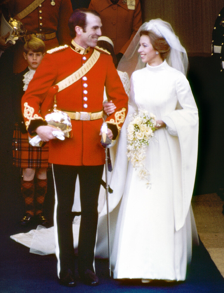Свадьба Анны, королевской принцессы, и Марка Филлипса, Лондон, Великобритания, 14 ноября 1973