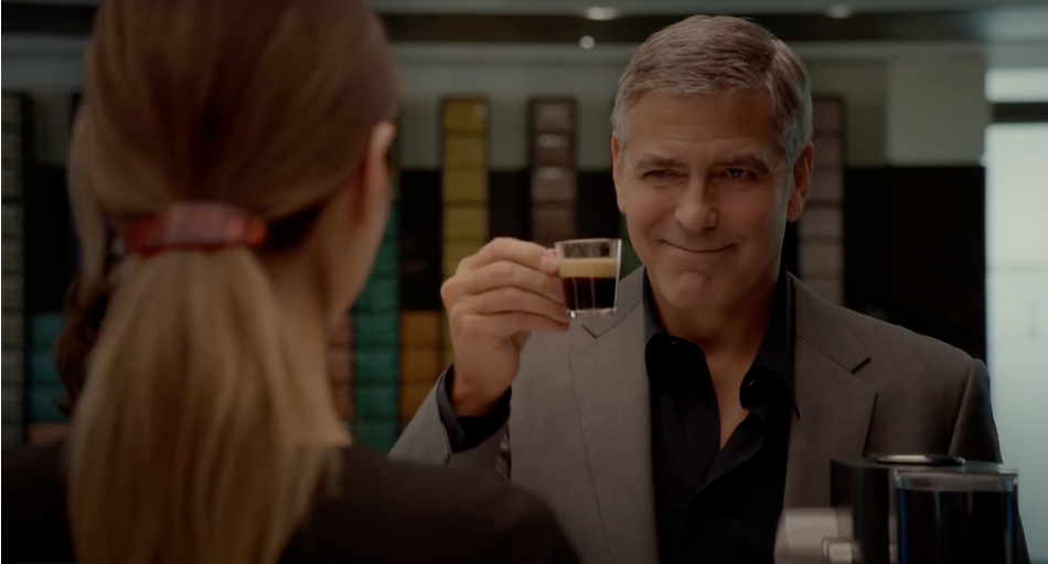 Джордж Клуни в рекламном ролике Nespresso