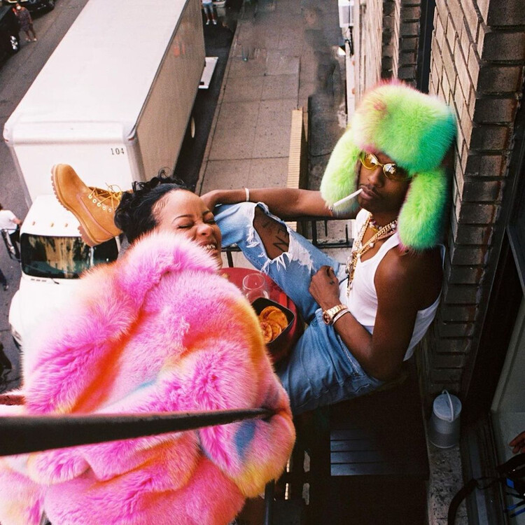 A$AP Rocky поделился фотографией с Рванной со съёмок нового клипа, 2022