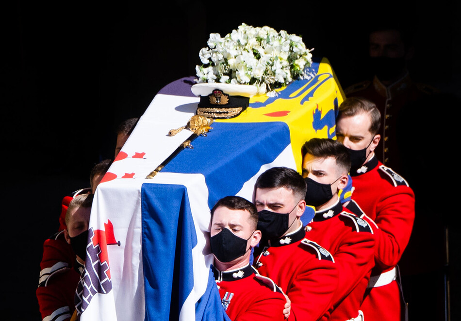 Похороны принца Филиппа в часовне Святого Георгия, 17 апреля 2021 года, Лондон, Англия