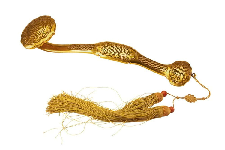 Жезл жуи, выполненный из золота 800&ndash;й пробы